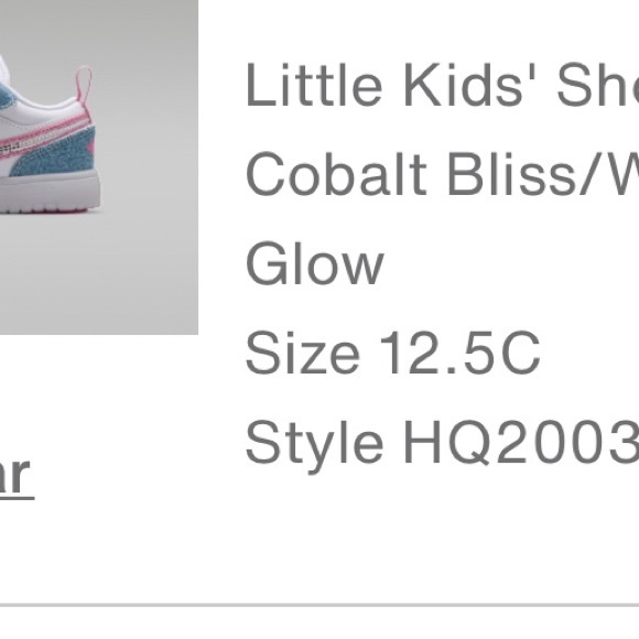 Jordan Kids Sneakers - Blue, White, Pink - Picture 5 of 6